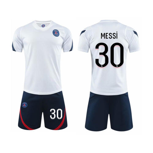 Adult Paris Saint-Germain F.C Home Soccer Jersey Messi Football Uniforms PQME001A