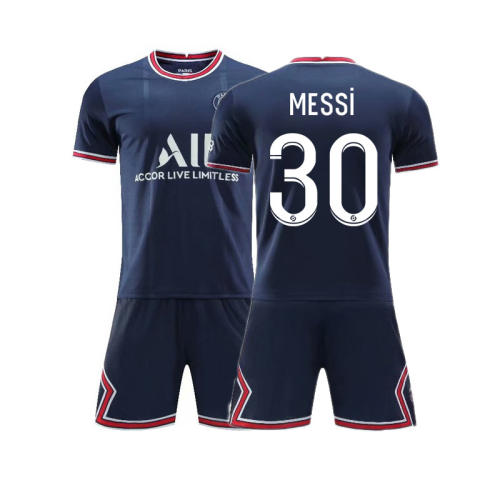 Adult Paris Saint-Germain F.C PSG Football Jersey Messi Soccer Tops PQME003