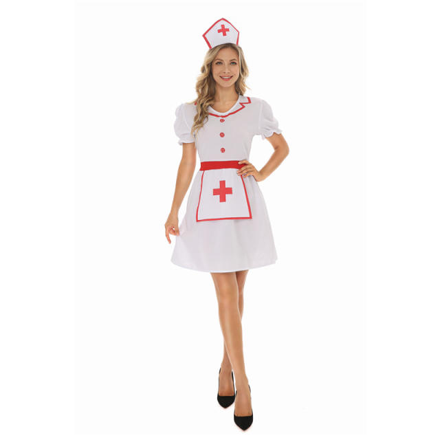 Halloween Cosplay Uniform Sexy Cardiac Arrest Nurse Costumes PQ21258