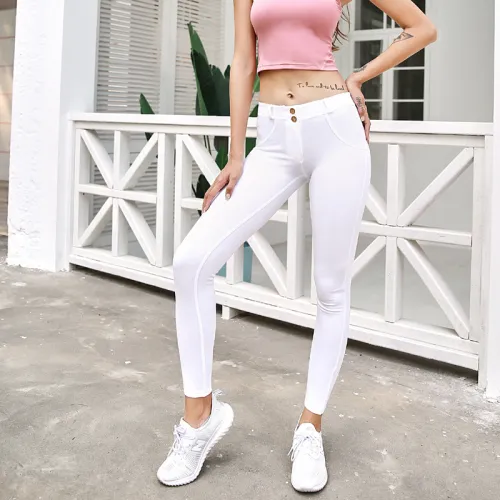 White Sexy Low Waist Jeans Women Fashion Bubble Butt Denim Trousers PQNA30368