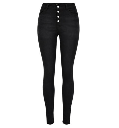 Black Sexy High Waist Jeans Fashion Skinny Denim Trousers PQTOP318