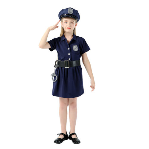 Girl Police Uniform Cosplay Cops Fancy Dress Nightclub Costume PQ21212