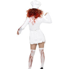 Horror Bloody Female Chef Costumes Halloween Cosplay Fancy Dresses PQ80891