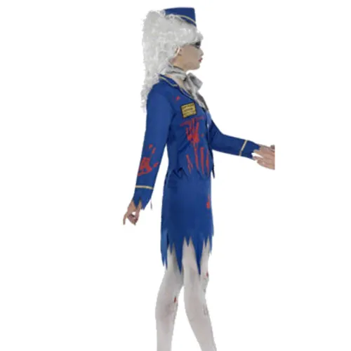 Airline Stewardess Costume Halloween Demon Zombie Costume PQ8088