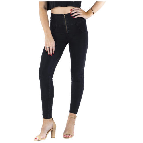 Original Factory Quality Light Blue High Waist Bubble Butt Jeans PQANZ-26HWDDBlueJ-B