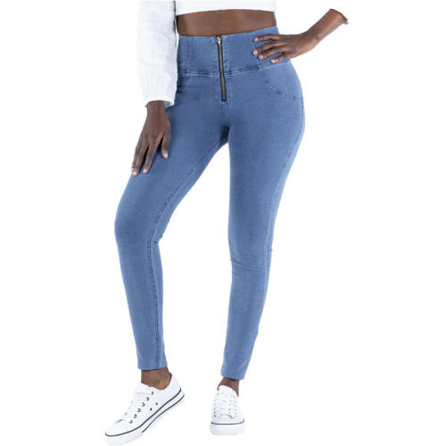 Original Factory Quality Light Blue High Waist Bubble Butt Jeans PQANZ-26HWDDBlueJ-B