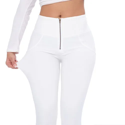 Red High Waist Knit Trousers Bubble Butt Knit Pants PQANZ-HWDDKnit001E