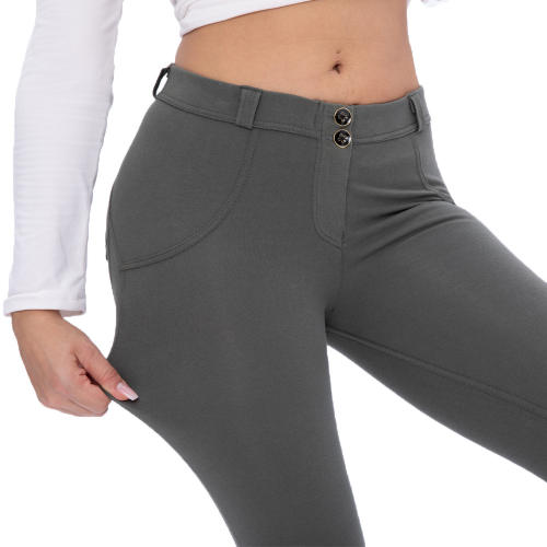 Original Factory Quality Camouflage Mid Waist Bubble Butt Knit Pants PQANZ-MWDDK001F