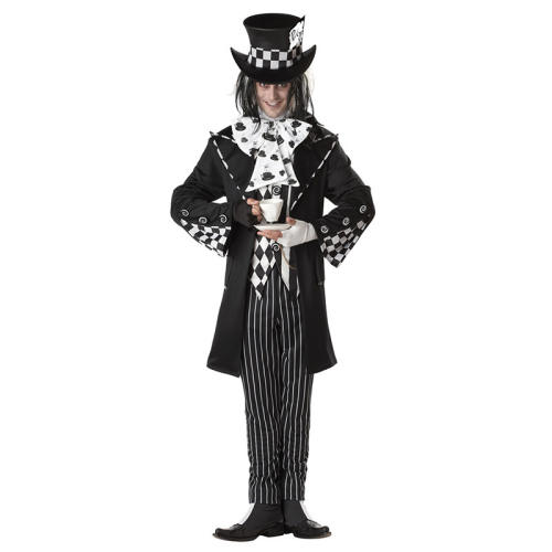 Alice in Wonderland Mad Hatter Stage Performance Costume Trainer Uniform PQ009