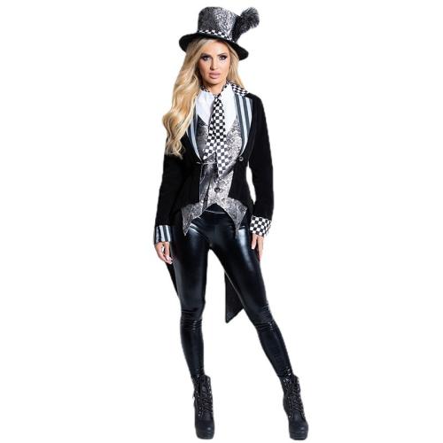 Mad Hatter Magician Uniform Alice in Wonderland Costume PQ00013