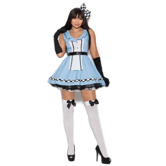 Alice in Wonderland Costume Adult Sexy Maid Fancy Dresses PQ00018