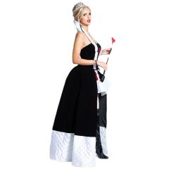 Carnival Queen of Hearts Costume Halloween Cosplay Fancy Dress PQ00016B