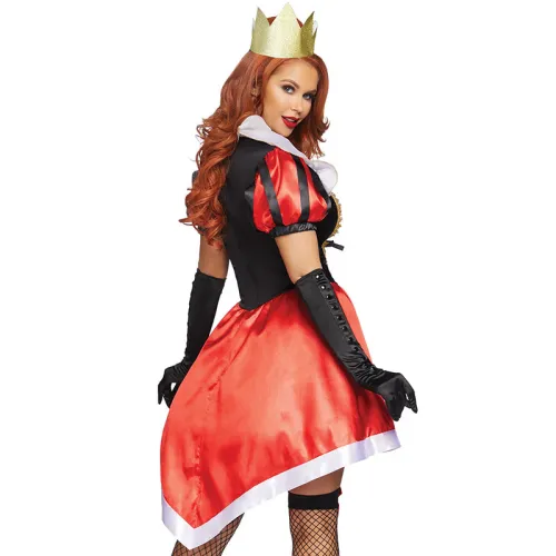 Red Carnival Queen Costume Halloween Cosplay Fancy Dress PQ101010