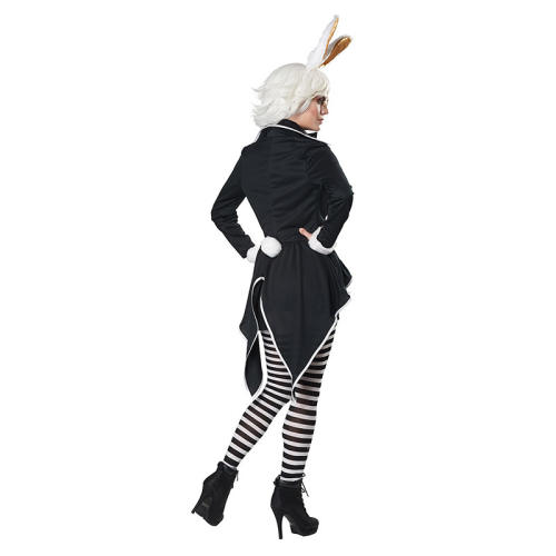 Alice in Wonderland Clown Costume Sexy Bunny Cosplay Fancy Dress PQ00014B