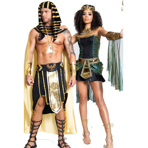 Halloween Pharaoh Costume Queen of Ancient Egypt Fancy Dress PQ2204