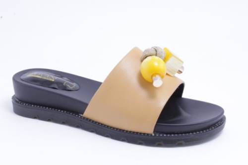 OEM-Women Leather Slippers DF2209