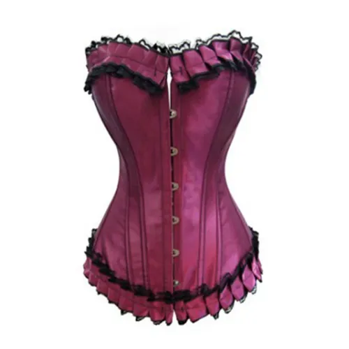 Purple Court Overbust Corselet For Women Sexy Corset PQH14