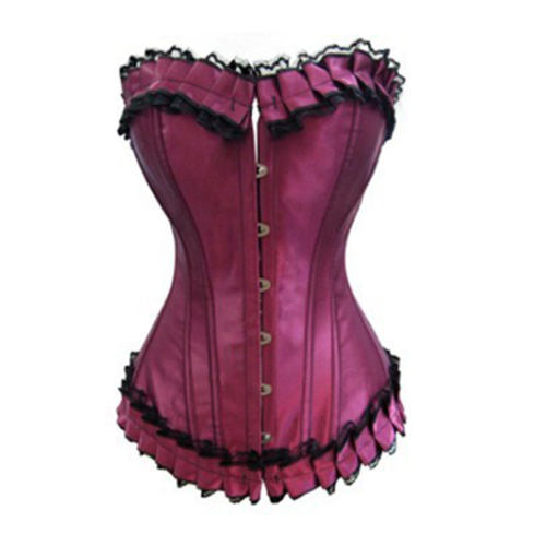Purple Court Overbust Corselet For Women Sexy Corset PQH14