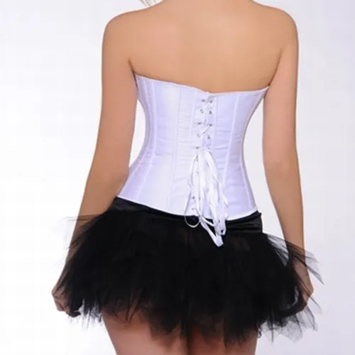 White Glue Bone Fashion Overbust Corselet For Women Sexy Corset PQAW04
