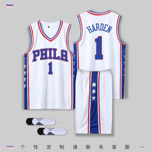 Philadelphia 76ers Basketball Clothing Sport Outfit Basketball Team jersey PQPH001