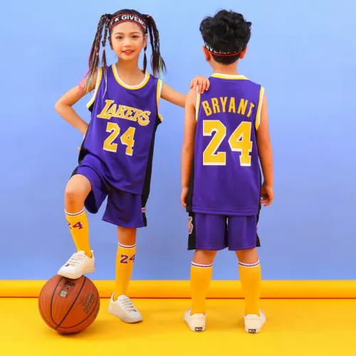 Famous Basketball Stars Sport Outfit For Kids Basketball Team Jersey PQBT789