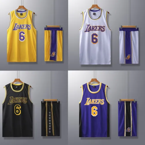 Los Angeles Lakers Basketball Clothing James Outfit Basketball Team Jersey PQLB005