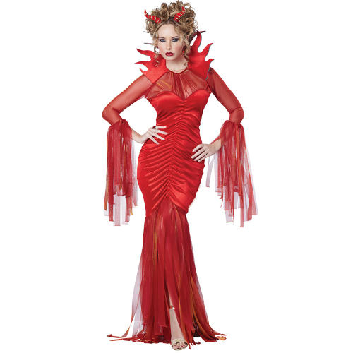 Halloween Devil Cosplay Fancy Dress Carnival Queen Costume PQ9089