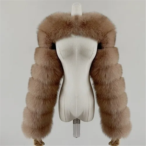 Red Winter Coat Women Faux Fur Shawl Long Sleeve Vest PQ00236C