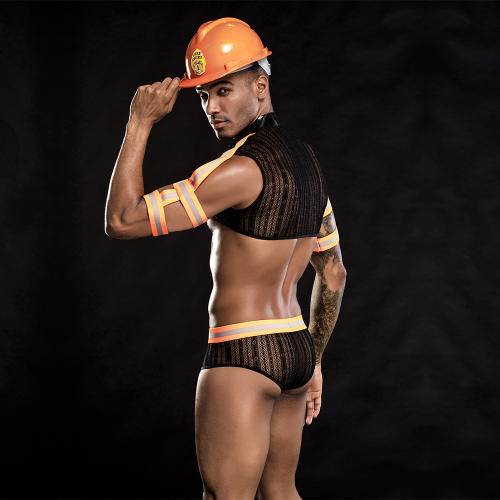 Firemen Carnival Costume Worker Suit For Men Cosplay Unifrom PQ7215