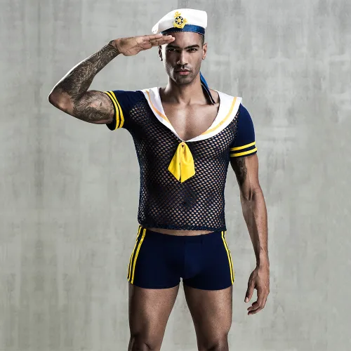 Sailor Costume Captain Suit For Men Carnival Cosplay Unifrom PQ7210