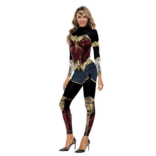 Woman Justice League Super Hero Jumpsuit Comic Superhero Costume PQ142-007