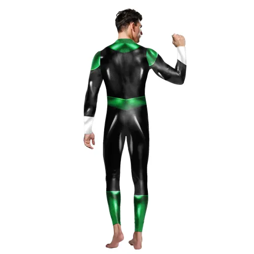 Men Super Hero Jumpsuit Halloween Comic Superhero Costume PQ142-019