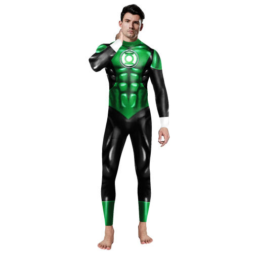 Men Super Hero Jumpsuit Halloween Comic Superhero Costume PQ142-019