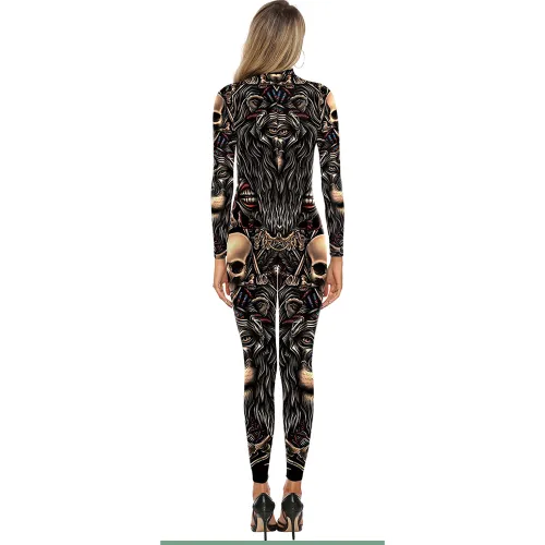 3D Printed Halloween Jumpsuit Comic Carnival Costume PQB142-183