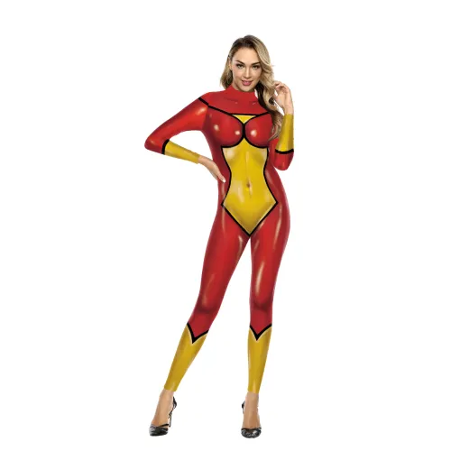 3D Printed Suicide Squad Jumpsuit Comic Superhero Halloween Costume PQB142-156