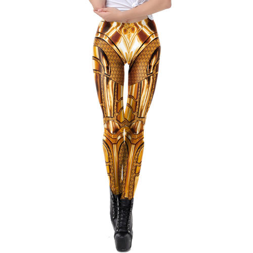 Science Fiction Print Leggings Fashion Pants Wonder Women Cartoon Trousers KDK2123