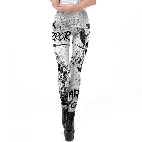3D Print Halloween Leggings Fashion Pants Woman Cartoon Trousers  WKDK1062