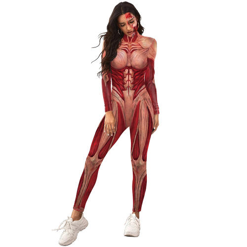 3D Printed Attack on Titan Comic Costume Halloween Carnival Jumpsuit PQB142-262