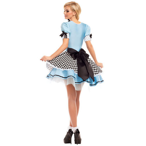 Carnival Maid Cosplay Costume Alice in Wonderland Fancy Dress PQ1901