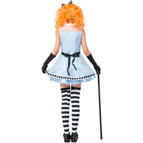 Halloween Alice in Wonderland Fancy Dress Carnival Cosplay Costume PQ9007