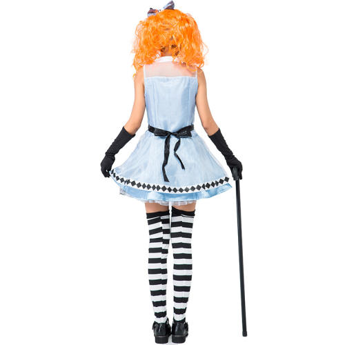 Halloween Alice in Wonderland Fancy Dress Carnival Cosplay Costume PQ9007