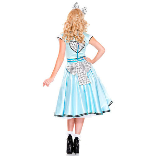 Halloween Alice in Wonderland Costume Maid Cosplay Fancy Dress PQ9049