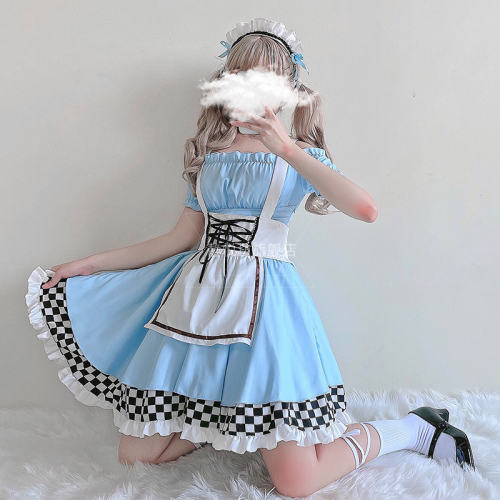 Carnival Costume Maid Cosplay Fancy Dress Alice in Wonderland PQJ027