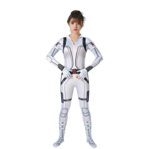 Black Widow Costume 3D Movie Role Jumpsuit Halloween Streetwear PQ72658