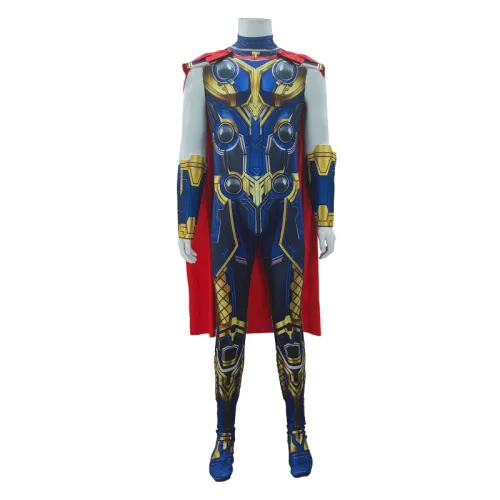 Thor 4 Thunder Battle Suit Sol Costume 3D Movie Role Halloween Jumpsuit PQ68010