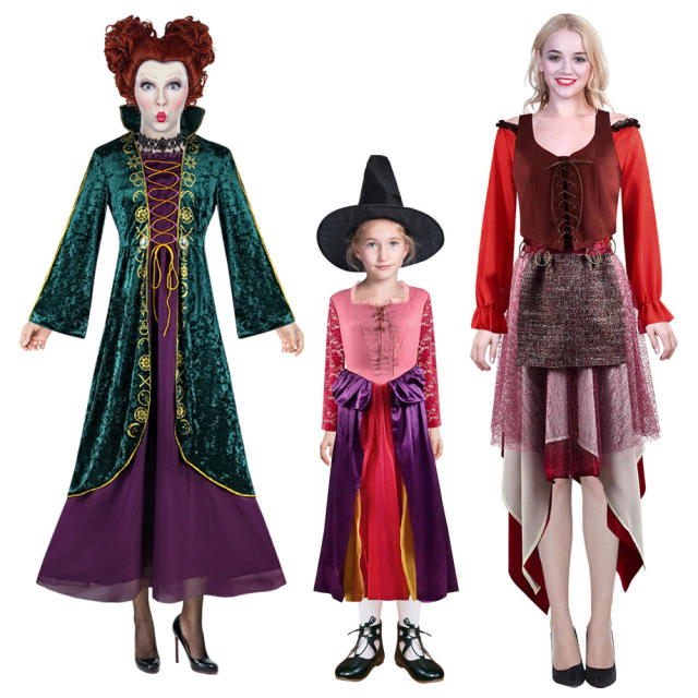 Halloween Witch Costumes Cosplay Princess Fancy Dress Wonderland Dress PQ068
