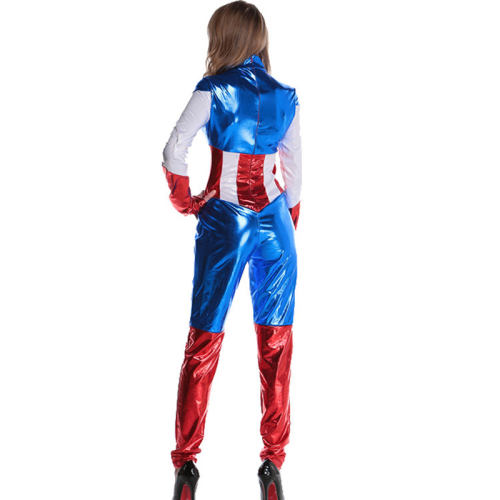 American Movie Carnival Jumpsuit Superhero Comic Halloween Costume PQ89061