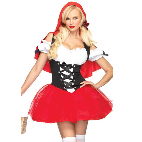 Sexy Little Red Riding Hood Fancy Dress Costume PQRD001