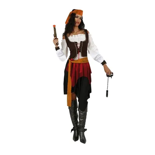 Caribbean Carnival Cosplay Pirate Costume Women Halloween Fancy Dress PQ42426J