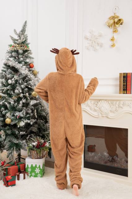 Christmas Reindeer Pajamas Women Moose Uniform Xmas Elk Fancy Dress Sexy Costume PQ16719